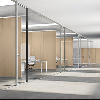 Fixed partition HABITAT 50metalglassfor offices