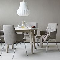 Contemporary dining chair MINTindoorfabricleather