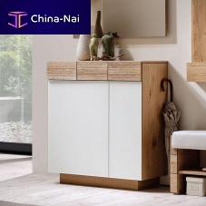 Contemporary chest of drawers V-Montana oakglassrectangular