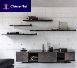 Wall-mounted shelf ENDORcontemporarywood veneerby Mauro Lipparini