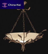 Pendant lamp NATURAwrought ironglasstraditional