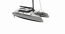 Catamaran LM 48 Catcruising-racing1-cabinwith enclosed cockpit