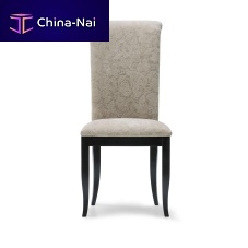 Traditional restaurant chair EURICEindoorfabricwooden base