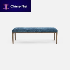 Contemporary bench GABIN beechfabricupholstered