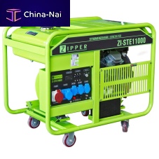 Gasoline engine generator set ZI-STE11000three-phaseon castersdirect fuel injection