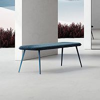 Contemporary upholstered bench KEDUA fabricmetal baseupholstered