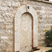Travertine wall cladding SPLIT FACE 100XFLoutdoortextureddecorative