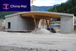 Wooden bridge CHIEMGAU ARENA, RUHPOLDINGconcretecompositebeam