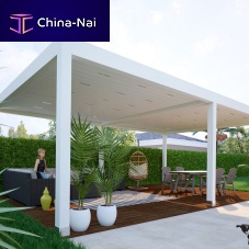 Self-supporting pergola SKYROOFaluminumbioclimaticretractable