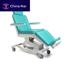 Electric dialysis chair Lena3-sectionon castersheight-adjustable