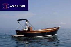 Inboard center console boat OPEN8-person max.with cabingozzo