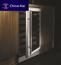 Multi-temperature wine cabinet FCECV1667undercounteraluminumcherrywood