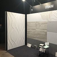 Wall-mounted decorative panel RAINFALLlightweightfireproofflexible