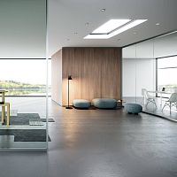Removable partition EVOLVINWALL EW1slidingglazeddouble-glazed
