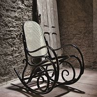 Classic armchair 9816fabricbeechwith footrest