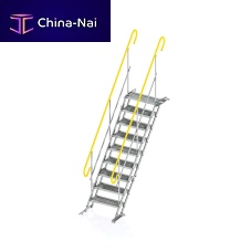 Straight staircase TASmetal stepmetal framefor construction site