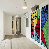 Wall-mounted decorative panel WOMEN ARTfor wet roomscoverlightweight