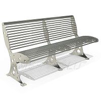 Contemporary bench MOB-340stainless steel