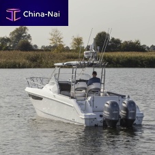 Outboard cabin cruiser 770 twin-engineopensport-fishing