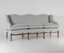 Traditional sofa FELIXfabricgray3-seater