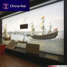 Wall-mounted stretched membrane LAYERS®printedbacklitlightweight