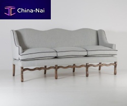 Traditional sofa FELIXfabricgray3-seater