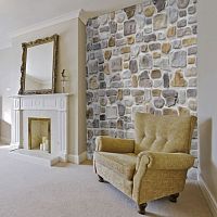 Interior wall-covering PLAM STONEexteriorconcretestamped
