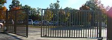 Swing gate AQUILON®metalwith barshydraulic