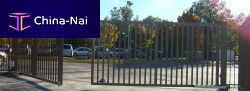 Swing gate AQUILON®metalwith barshydraulic