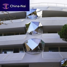Stainless steel facade Projet Pureweather-resistantcustomizable