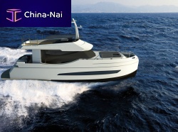 Inboard express cruiser GreeNaval 40hybridtwin-engineopen