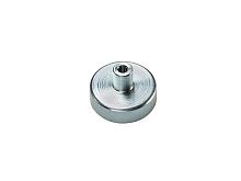 Flat pot holding magnet 500 Fe / 500 Co / 500 NdneodymiumSmCowith threaded insert