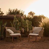 Contemporary lounge chair SUROfabricropeoutdoor
