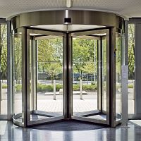 Interior door glasspivoting with central axisglazed