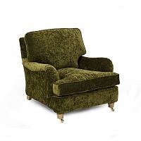 Contemporary armchair Howardfabricupholsteredgreen