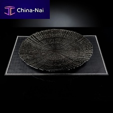 Dinner plate NIGHTpresentationroundglass
