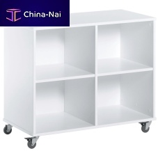Low bookcase on casterscontemporarywooden