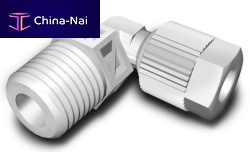 Pneumatic fitting PVDF seriesscrew-inelbowplastic