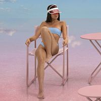 Contemporary chair TRIPoutdoorbeachindoor