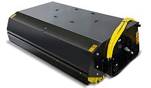 Sweeper bucket for skid steer loaders