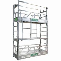 Temporary platform worksuspendedfor construction site