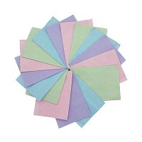Single-use medical bib adultbluegreen