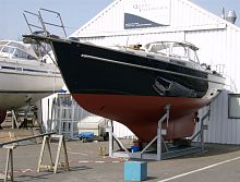 Boat cradle with 4 load points