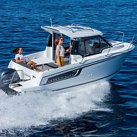 Outboard day cruiser MERRY 605 SERIE2with enclosed cockpithard-topcruising