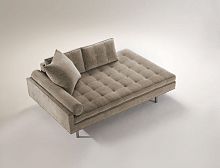 Contemporary daybed CHICAGO LOUNGE DOUBLE BACKfabricindoor