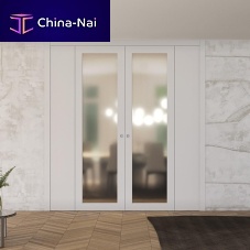 Interior door woodenglassfolding