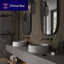 Countertop washbasin concretewithout holewithout overflow