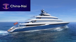 Cruising mega-yacht ATLASraised pilothouse6-cabinsteel