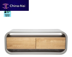 Contemporary TV cabinet OPUS VIDERO LIGNUM lowboardwith drawersfor hotel rooms