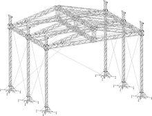 Double-slope roof system SR-40 14X12for special events
